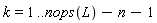 k = 1 .. nops(L)-n-1