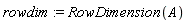 rowdim := RowDimension(A)