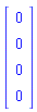 Vector[column]([[0], [0], [0], [0]])