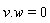 v.w = 0