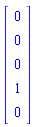 Vector[column]([[0], [0], [0], [1], [0]])