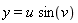 y = u*sin(v)