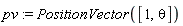 pv := PositionVector([1, theta])
