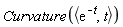 Curvature(`<,>`(exp(-t), t))