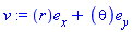 v := Vector[column]([[r], [theta]], ["x", "y"])