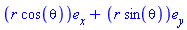 Vector[column]([[r*cos(theta)], [r*sin(theta)]], ["x", "y"])