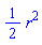 (1/2)*r^2