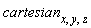 cartesian[x, y, z]