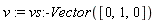 v := vs:-Vector([0, 1, 0])