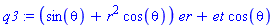 (sin(theta)+r^2*cos(theta))*er+et*cos(theta)