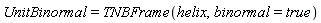 UnitBinormal = TNBFrame(helix, binormal = true)