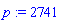 p := 2741