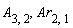 A[3, 2], Ar[2, 1]