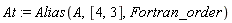 At := Alias(A, [4, 3], Fortran_order)
