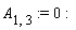 A[1, 3] := 0