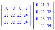 Matrix(%id = 18446790986270127878), Matrix(%id = 18446790986270127998)