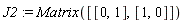 J2 := Matrix([[0, 1], [1, 0]])