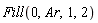 Fill(0, Ar, 1, 2)