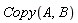 Copy(A, B)