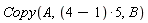 Copy(A, 5*(4-1), B)