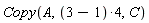 Copy(A, 4*(3-1), C)