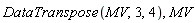 DataTranspose(MV, 3, 4), MV