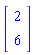 Vector[column]([[2], [6]])