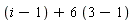 i-1+6*(3-1)
