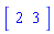 Array([2, 3])