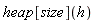 heap[size](h)