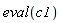 eval(c1)