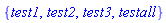 {test1, test2, test3, testall}