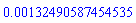 0.132490587454535e-2