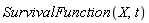 SurvivalFunction(X, t)