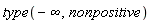 type(-infinity, nonpositive)