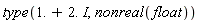 type(1.+2.*I, nonreal(float))