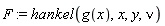 F := hankel(g(x), x, y, nu)