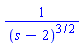 1/(s-2)^(3/2)
