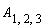 A[1, 2, 3]