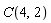 C(4, 2)