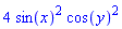 4*sin(x)^2*cos(y)^2