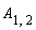 A[1, 2]
