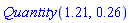 Quantity(1.21, .26)