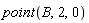 point(B, 2, 0)