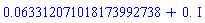 0.63312071018173992738e-1+0.*I