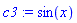 c3 := sin(x)