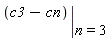 eval(c3-cn, n = 3)