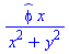 _phi*x/(x^2+y^2)