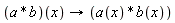 (a*b)(x)->(a(x)*b(x))