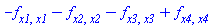 -(diff(diff(f(X), x1), x1))-(diff(diff(f(X), x2), x2))-(diff(diff(f(X), x3), x3))+diff(diff(f(X), x4), x4)